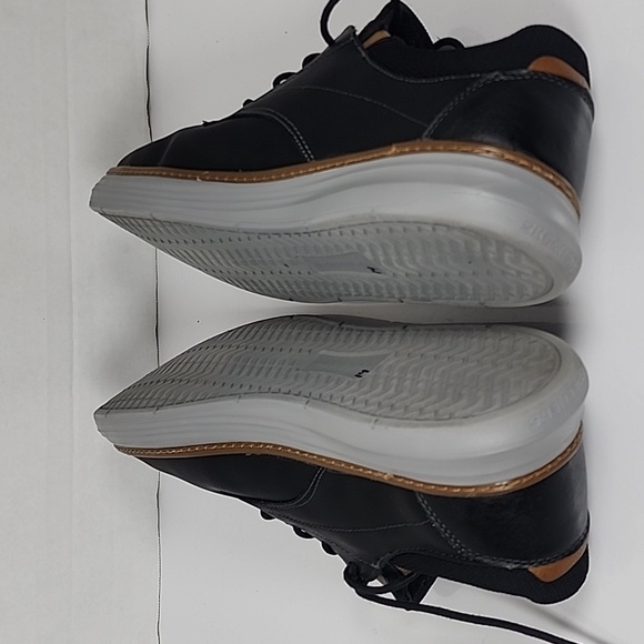 Skechers Air Cooled Memory Foam Men's Black and Brown Laced Up Shoes Size 13 - Picture 6 of 9